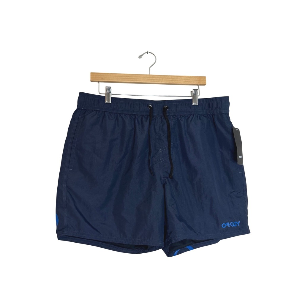 Oakley Boardshort 16 INC Frogskins Men's Swim Trunks Navy Blue Large